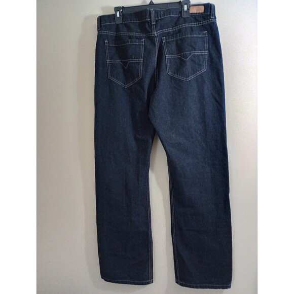 ECKO Unlimited Dark Denim Jeans Relaxed Fit Size 38x32 - Picture 2 of 7